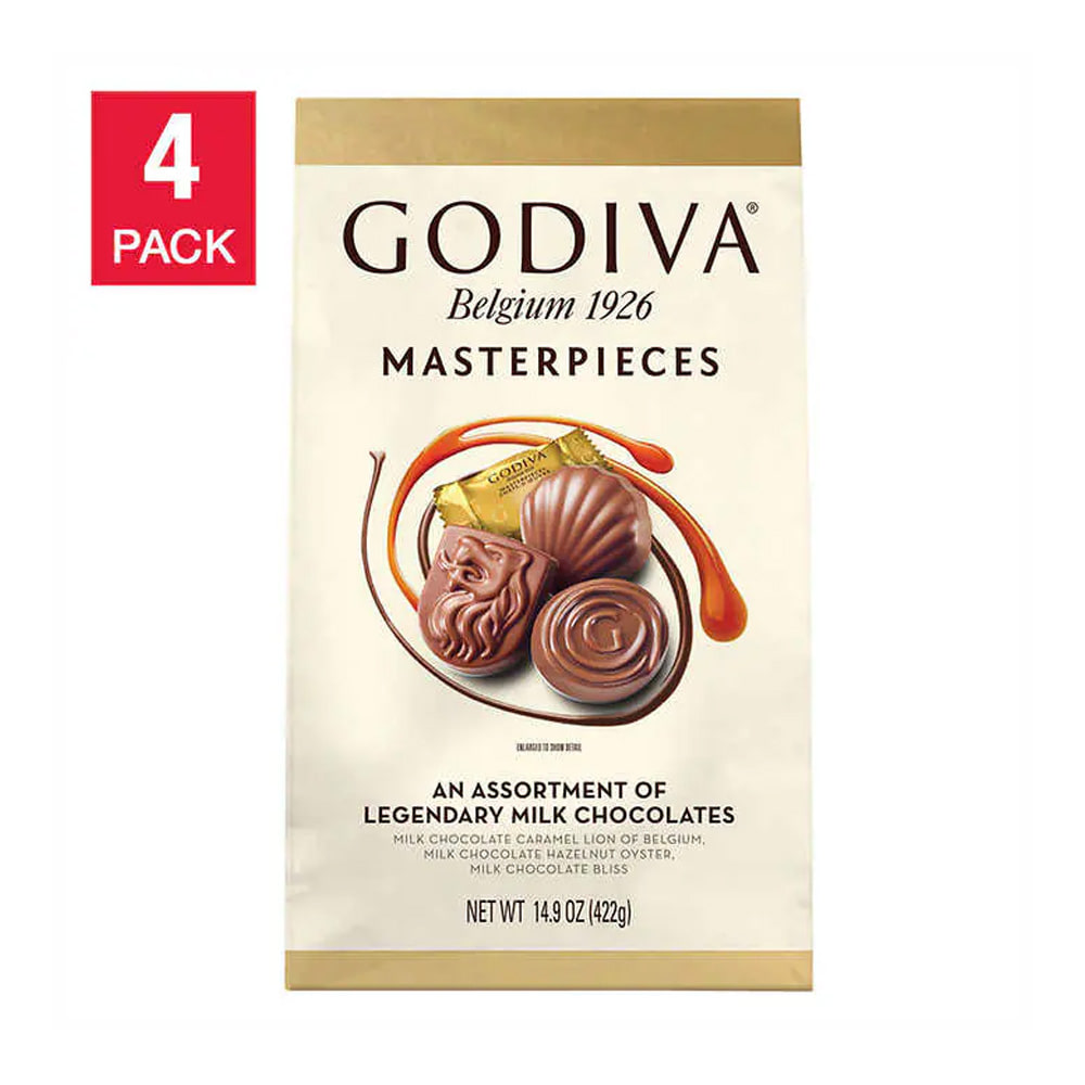 고디바 마스터피스 초콜릿 밀크초콜릿 422g X 4팩 - 알파앤오메가